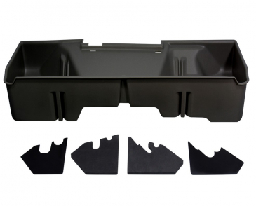 DU-HA Underseat Storage/Gun Case, Gray, For 2007-2013 Chevrolet Silverado/GMC Sierra, Ext. Cab
