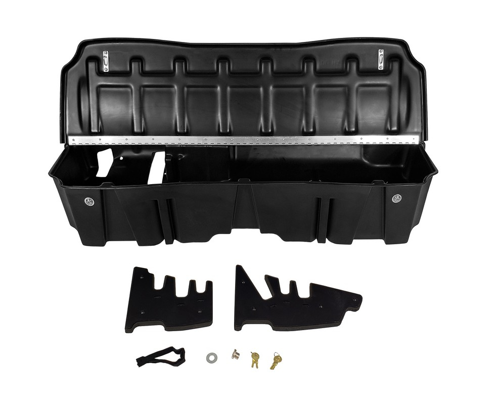 DU-HA Lockable Underseat Storage, Black, For 2019-2024 Chevrolet Silverado/GMC Sierra 1500, 2020-2024 2500HD, 3500HD, Crew Cab