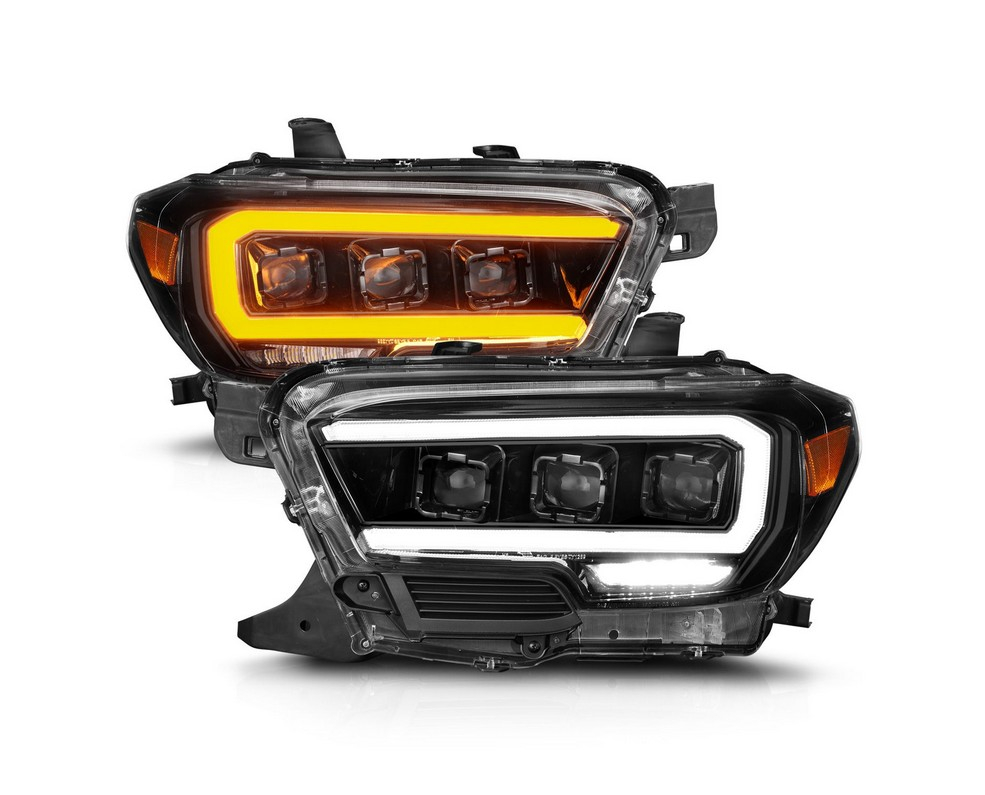 ANZO Full LED Plank Style Projector, Headlights, Black, w/Initiation ...