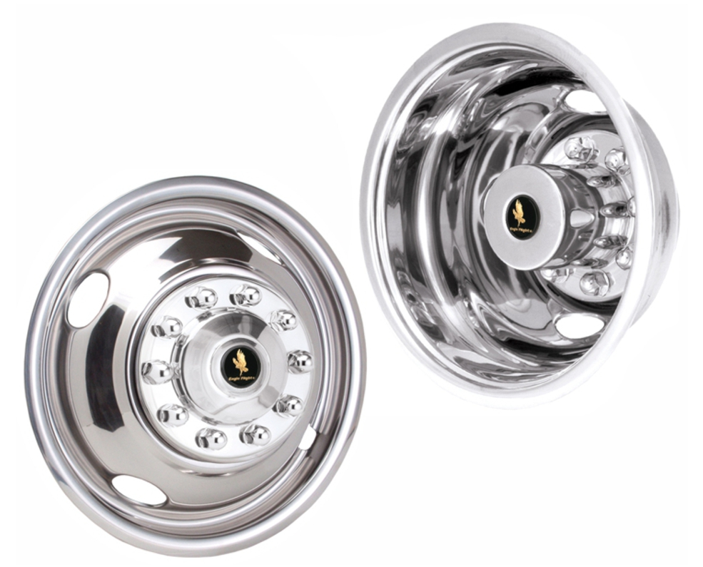 16_inch_10_Lug_4_Hand_Hole_For_1988-1998_Ford_F-450_Polished_Stainless_Wheel_Simulators_Set_of_4