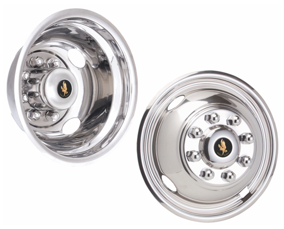 16_inch_8_Lug_4_Hand_Hole_For_1985-1998_Ford_F-350_Polished_Stainless_Wheel_Simulators_Set_of_4