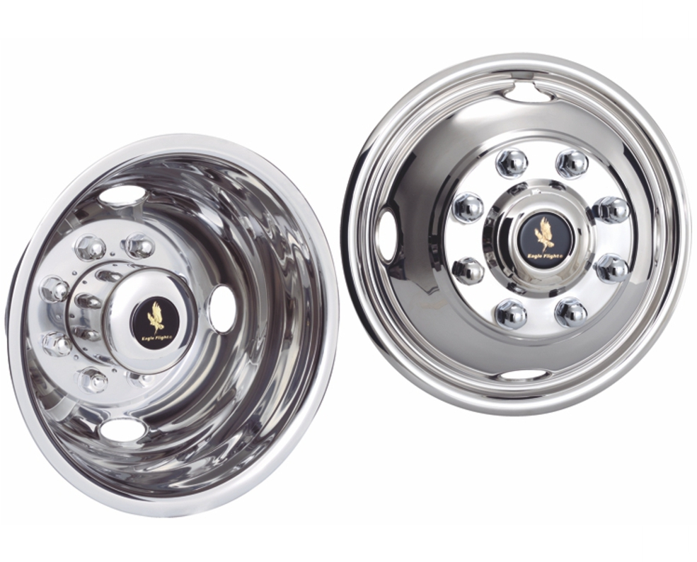 17_inch_8_Lug_4_Hand_Hole_For_2005-2021_Ford_F-350_Polished_Stainless_Wheel_Simulators_Set_of_4