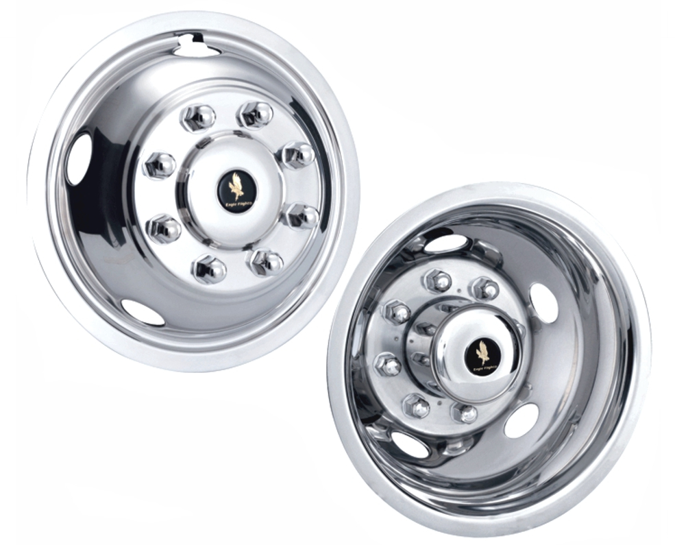 17_inch_8_Lug_5_Hand_Hole_For_2008-2010_Chevrolet_Silverado_3500_Polished_Stainless_Wheel_Simulators_Set_of_4