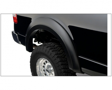 Bushwacker Extend-A-Fender Flares Black Smooth Finish 2-Piece Rear Fits 2004-2008 Ford F150 Styleside Extend-A-Fender Style Flares 2pc 66.0/78.0/96.0in Bed - Black