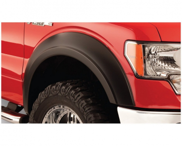 Bushwacker Extend-A-Fender Flares Black Smooth Finish 2-Piece Front Fits 2009-2014 Ford F150 Extend-A-Fender Style Flares 2pc - Black