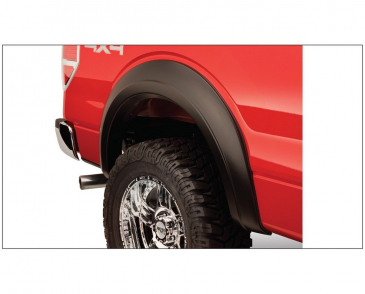 Bushwacker Extend-A-Fender Flares Black Smooth Finish 2-Piece Rear Fits 2009-2014 Ford F150 Styleside Extend-A-Fender Style Flares 2pc 67.0/78.8/97.4in Bed - Black