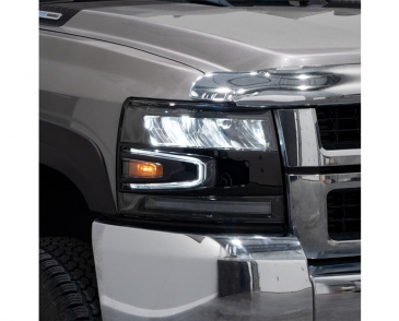 Form LED Reflector Headlights, Pair, For 2007-2013 Chevrolet Silverado