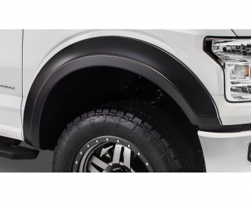 Bushwacker Extend-A-Fender Flares Black Smooth Finish 2-Piece Front Fits 2015-2017 Ford F150 Extend-A-Fender Style Flares 2pc - Black
