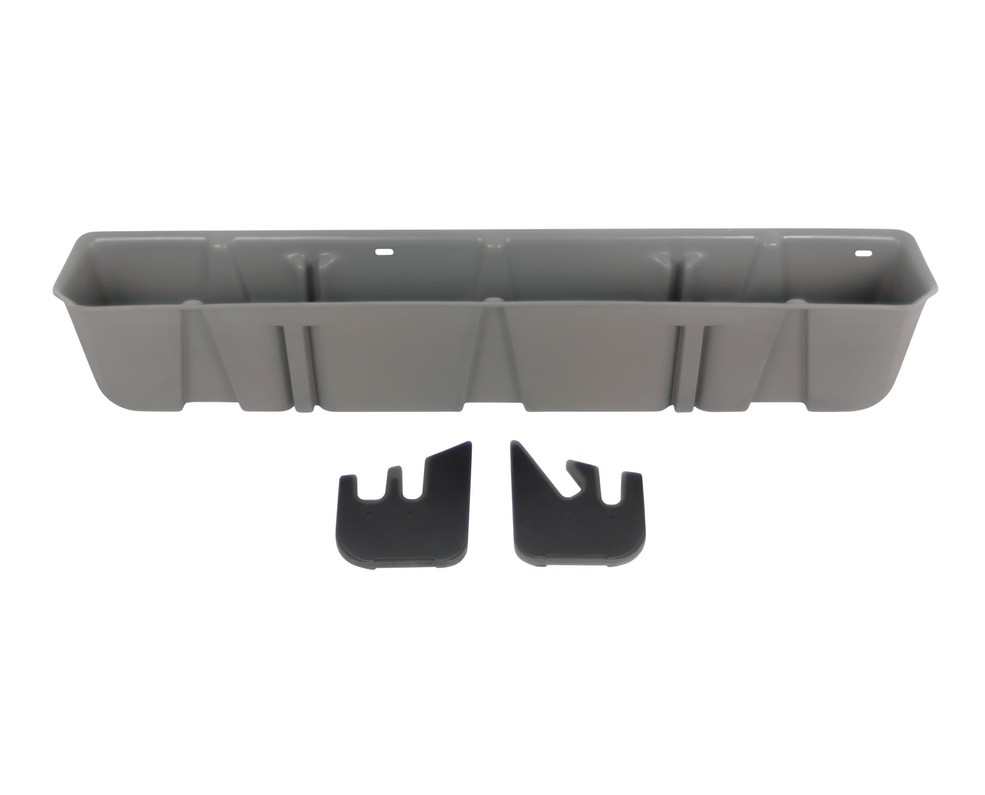 DUHA Underseat Storage/Gun Case, Lt. Gray, For 2015-2024 Ford F150, 2017-2024 F250, F350, F450, F550 SuperCab