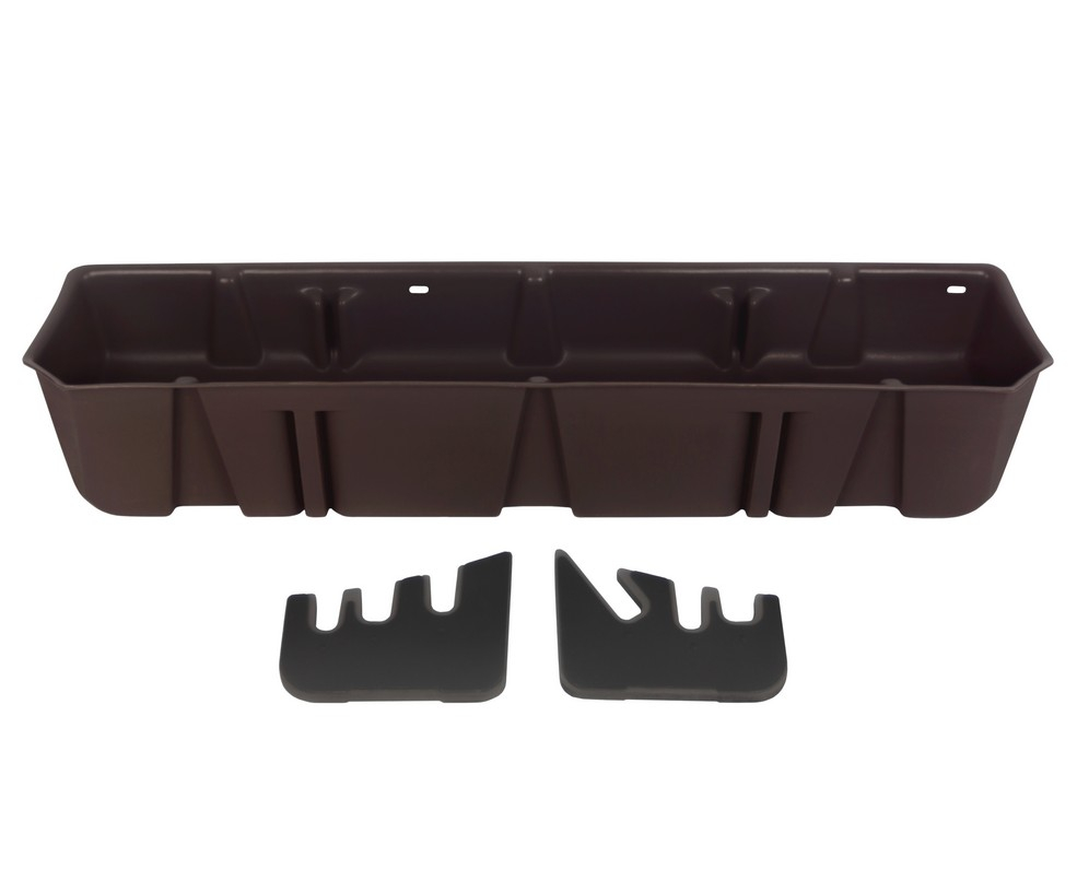 DU-HA Underseat Storage/Gun Case, Brown, For 2015-2024 Ford F150, 2017-2024 F250, F350, F450, F550 SuperCrew