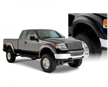 Bushwacker Extend-A-Fender Flares Black Smooth Finish 4-Piece Set Fits 2004-2008 Ford F150 Styleside Extend-A-Fender Style Flares 4pc 66.0/78.0/96.0in Bed - Black