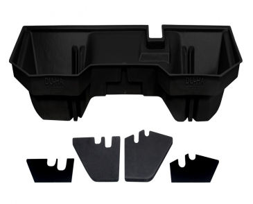 DUHA Underseat Storage/Gun Case, Black For 2002-2024 Dodge RAM 1500, 2003-2024 RAM 2500, 3500 Quad Cab/Crew Cab