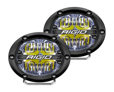 RIGID Industries 360-Series 4" LED, Off-Road Drive Beams, White Backlight, Pair