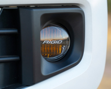 RIGID Industries Fog Light Mount Kit, For 2010-2020 Toyota Tundra/4Runner, 2016-2020 Tacoma W/1 Set 360-Series 4" SAE Yellow Lights