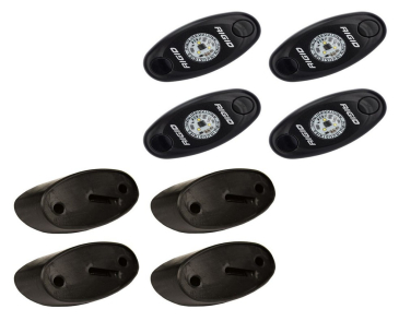 RIGID Industries  A-Series Rock Light Kit, Amber, Set Of 4 Lights