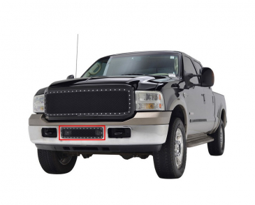 2005-2007 Ford Super Duty F-250/F-350 Evolution Stainless Steel Wire Mesh Bumper Grille Black