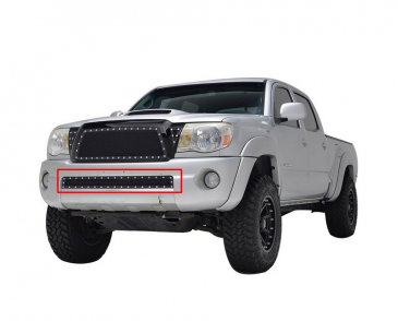 2005-2011 Toyota Tacoma Evolution Stainless Steel Wire Mesh Cutout Bumper Grille Black