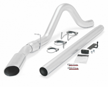 Banks Power Monster Exhaust System, Single Exit, Chrome Tip, For 2008-2010 Ford F250, F350, F450 6.4L Power Stroke Diesel ECSB-CCSB