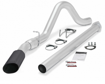 Banks Power Monster Exhaust System, Single Exit Black Tip, For 2011-2014 Ford 6.7L Power Stroke Diesel F250, F350, F450 CCSB-CCLB
