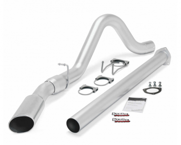 Banks Power Monster Exhaust System, Single Exit, Chrome Tip, For 2011-2014 Ford F250, F350, 450 6.7L Power Stroke Diesel CCSB-CCLB