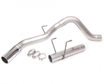 Banks Power Monster Exhaust, 4" Single S/S-Chrome Tip, For 2014-2018 Ram 6.7L, CCLB