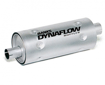 Banks Power Stainless Steel Exhaust Muffler, 3" Inlet X 3.5" Outlet, W/Heatshield