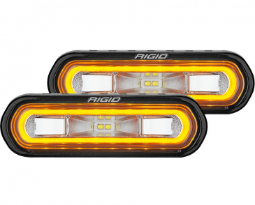 RIGID Industries SR-L Series Off-Road Spreader Pods, 3 Wire, Surface Mount W/Red Halo, Pair