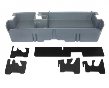 DU-HA Underseat Storage/Gun Case, Dark Gray, For 2007-2021 Toyota Tundra Double Cab
