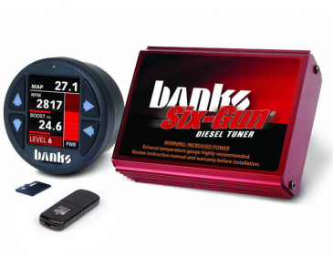 Banks Power Six-Gun Diesel Tuner W/iDash 1.8 DataMonster For 2007-2010 Chevrolet 6.6L LMM