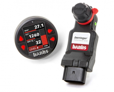 Banks Power Derringer Tuner W/SuperGauge Includes ActiveSafety And Banks IDash 1.8 SuperGauge, For 2020-2023 Chevrolet/GMC 2500, 3500 6.6L Duramax L5P