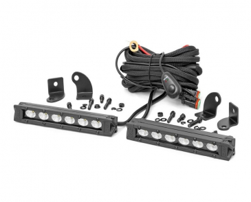 6-inch Slimline Cree LED Light Bars (Pair | Black Series)