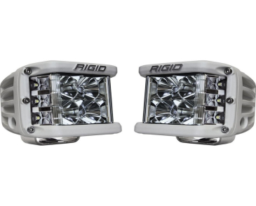 RIGID Industries Flood, Surface Mount, White Housing, Pair, D-SS Pro