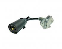 7 Way Blade to 4 Round Socket Adapter