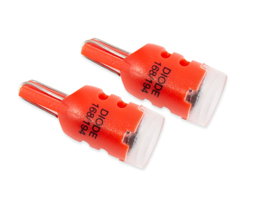 Diode Dynamics 194 LED Bulb HP3 LED, Red, Pair