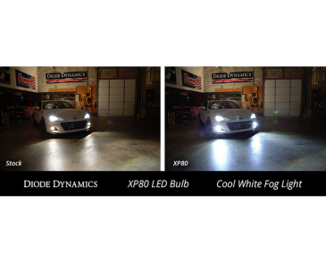 Diode Dynamics H8 XP80 LED, Cool White, Pair