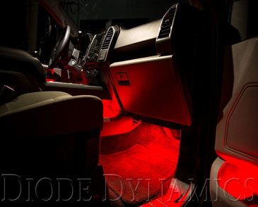 Diode Dynamics Red LED Footwell Kit