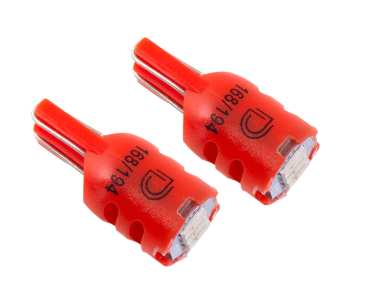 Diode Dynamics 194 LED Bulb HP3 LED Red, Short, Pair