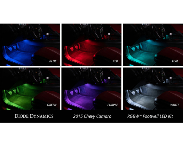 Diode Dynamics RGBW Footwell Strip Kit, 2pc, Multicolor