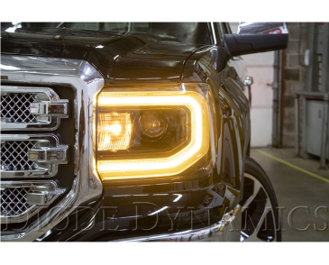 Diode Dynamics Switchback LED Halos, For 2016-2018 GMC Sierra 1500