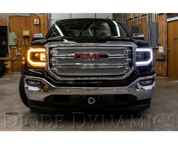 Diode Dynamics Switchback LED Halos, For 2016-2018 GMC Sierra 1500