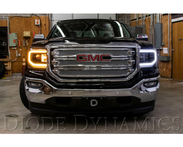 Diode Dynamics LED Halos, Amber, For 2016-2018 GMC Sierra