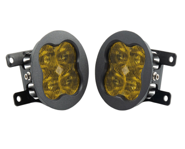Diode Dynamics SS3 LED Fog Light Kit, Yellow SAE/DOT Fog Pro, (non-LED), For 2019 Ram 1500