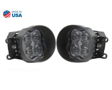 Diode Dynamics SS3 LED Fog Light Kit, White SAE/DOT Fog Pro, For 2014-2021 Toyota Tundra