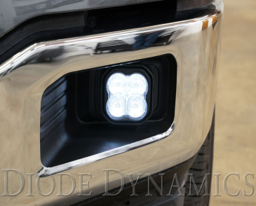 Diode Dynamics SS3 LED Fog Light Kit, White SAE/DOT Fog Pro, For 2015-2020 Ford F150, 2017-2021 Ford F250, F350
