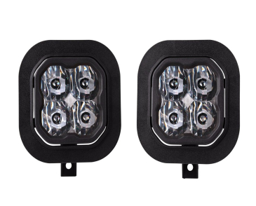 Diode Dynamics SS3 LED Fog Light Kit, White SAE/DOT Fog Sport, For 2011-2016 Ford F250, F350 Super Duty