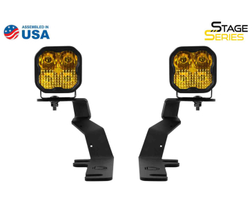 Diode Dynamics SS3 LED Ditch Light Kit, Sport Yellow Combo, For 2015-2020 Ford F150, 2017-2020 Raptor