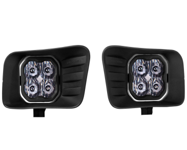 Diode Dynamics SS3 LED Fog Light Kit, Yellow SAE/DOT Fog Sport, For 2009-2012 Ram 1500 2010-2018 Ram 2500, 3500