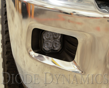 Diode Dynamics SS3 LED Fog Light Kit, Yellow SAE/DOT Fog Pro, For 2009-2012 Ram 1500 2010-2018 Ram 2500, 3500