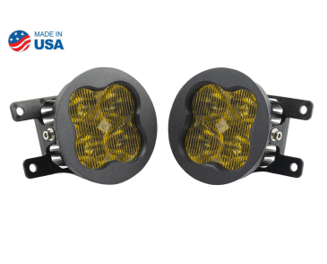 Diode Dynamics SS3 LED Fog Light Kit, Yellow SAE/DOT Fog Max, For 2017-2019 Nissan Titan