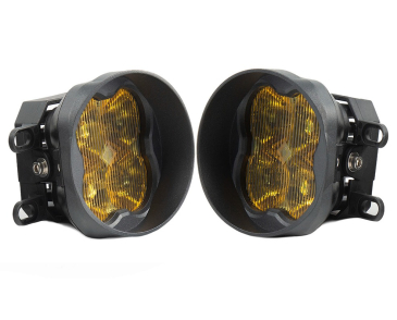 Diode Dynamics SS3 LED Fog Light Kit, Yellow SAE/DOT Fog Max, For 2016-2023 Toyota Tacoma